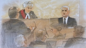 Barry Raftery, vehicle crime scene expert, testifies at the trial of Umar Zameer on April 8, 2024. (CTV News Toronto/John Mantha)
