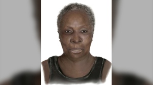 A composite sketch of a deceased woman who was found along the Lake Ontario shoreline in Mississauga on March 25. (PRP image)