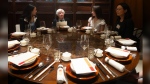 FILE - U.S. Treasury Secretary Janet Yellen, center, speaks, during a lunch meeting with women economists in Beijing, China, Saturday, July 8, 2023. Ever since she ate mushrooms that can have psychedelic effects in Beijing last July, Americans and Chinese have been united in their interest in what Janet Yellen will eat next. (AP Photo/Mark Schiefelbein, Pool, File)