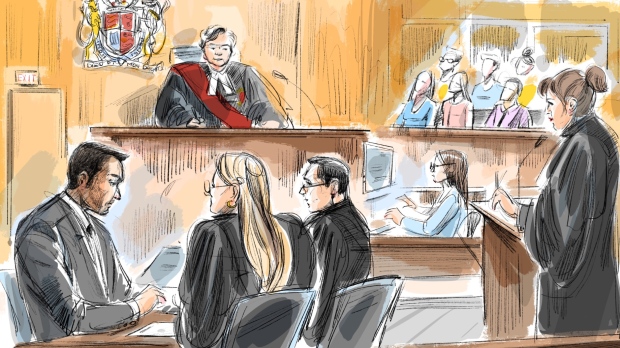 Zameer, lawyers, Justice Anne Molloy sketch