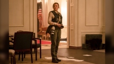 Kirsten Dunst in a scene from "Civil War."