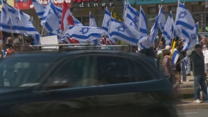 A Pro-Israel rally took place on April 14 in north York.