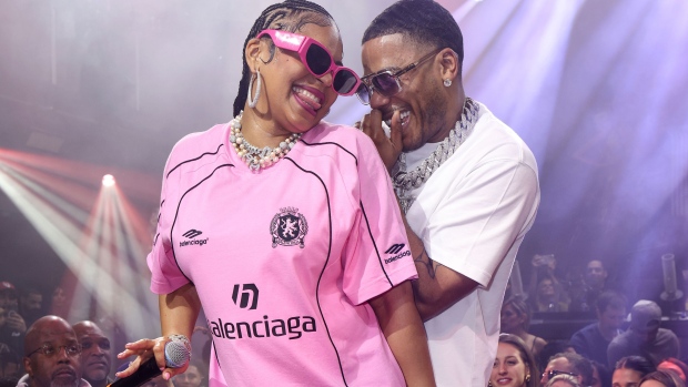 Ashanti and Nelly perform at E11EVEN Miami during the 10th Anniversary of E11EVEN celebration on February 2 in Miami, Florida. The reunited couple have gone public with both a pregnancy and their engagement. (Alexander Tamargo/Getty Images via CNN Newsource)