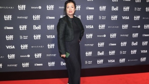 TIFF's Chief Programming Officer, Anita Lee poses for a photograph on the red carpet for the new movie "The Boy And The Heron" at the Toronto International Film Festival in Toronto on Thursday, Sept. 7, 2023. THE CANADIAN PRESS/Nathan Denette