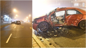 A civilian vehicle which was involved in a collision with a Toronto police cruiser on Dec. 23, 2023 is seen in this image. (SIU)
