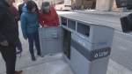 The City of Toronto has unveiled new and improved street litter bins. 