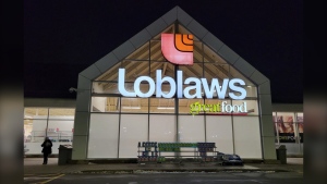 A Loblaws grocery store is shown at a Bowmanville, Ont. shopping centre on Tuesday Feb. 28, 2023. THE CANADIAN PRESS/Doug Ives
