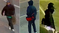 Photos of a suspect wanted for arson. (Toronto Police Service)
