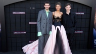 From left, Josh O'Connor, Zendaya and Mike Faist, cast members in 