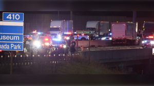 Highway 401 has been shut down in both directions in Whitby following a serious collision.