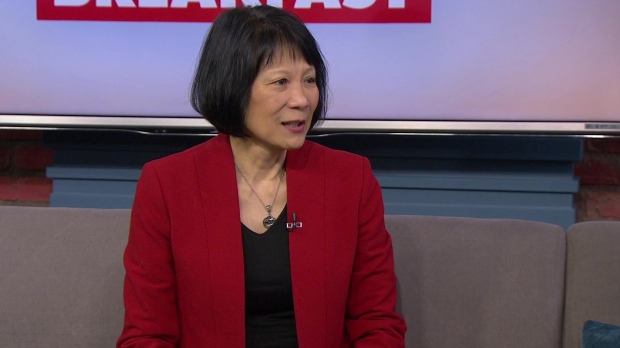 Toronto Mayor Olivia Chow speaks with CP24 in a sit-down interview Friday May 3, 2024. 