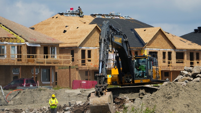 New homes are constructed in Ottawa on Monday, Aug. 14, 2023. From local zoning to community consultations, there are plenty of ways cities are hitting the breaks on residential construction, despite the country facing a significant housing shortage. THE CANADIAN PRESS/Sean Kilpatrick