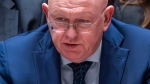 Russian Permanent Representative to the UN Vassily Nebenzia addresses members of the UN Security Council during a meeting on non-proliferation of nuclear weapons, April 24, 2024, at the United Nations headquarters. (AP Photo/Eduardo Munoz Alvarez, File)