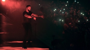 Drake performs at the Staples Center on Oct. 12, 2018, in Los Angeles. THE CANADIAN PRESS/AP-Photo by Richard Shotwell/Invision/AP