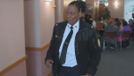 Supt. Stacy Clarke appears at a Toronto police tribunal hearing.