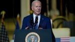 President Joe Biden delivers remarks on his "Investing in America agenda" at Gateway Technical College, Wednesday, May 8, 2024, in Sturtevant, Wis. (AP Photo/Morry Gash) 