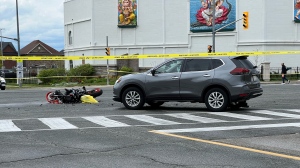 Motorcyclist critical after Brampton collision