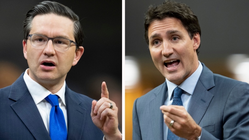 Poilievre and Trudeau 