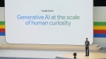 Alphabet CEO Sundar Pichai speaks at a Google I/O event in Mountain View, Calif., Tuesday, May 14, 2024. (AP Photo/Jeff Chiu)