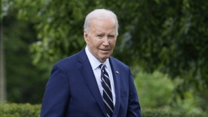 U.S. President Joe Biden arrives to speak in the Rose Garden of the White House in Washington, Tuesday, May 14, 2024. (Susan Walsh/AP Photo)