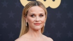 FILE - Reese Witherspoon arrives at the 29th Critics Choice Awards on Sunday, Jan. 14, 2024, at the Barker Hangar in Santa Monica, Calif. (Photo by Jordan Strauss/Invision/AP) 