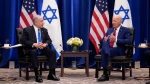 U.S. President Joe Biden meets with Israeli Prime Minister Benjamin Netanyahu in New York, Wednesday, Sept. 20, 2023. Biden was in New York to address the 78th United Nations General Assembly. (AP Photo/Susan Walsh)