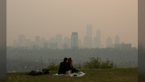 smoke wildfires Edmonton