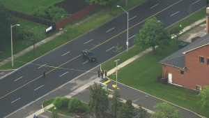 Police are investigating a carjacking that started in North York and ended in Markham. (Chopper 24)