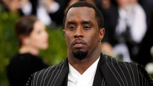 Sean 'Diddy' Combs seen at the Met Gala in 2017 in New York is accused of sexual assault in new lawsuit from former winner of MTV’s Model Mission. (Lucas Jackson/Reuters/File via CNN Newsource)