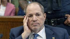 Harvey Weinstein appears at Manhattan criminal court for a preliminary hearing on May 1, 2024, in New York City. (Steven Hirsch/NY Post via AP)
