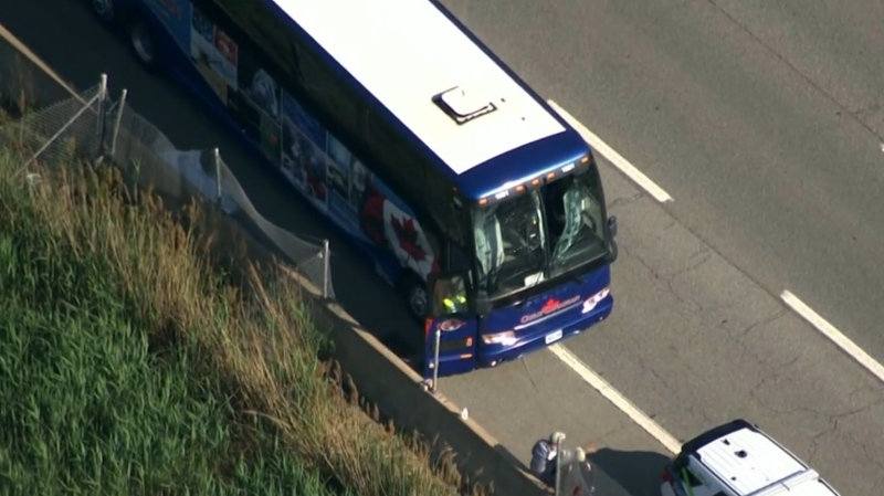 Coach bus crash