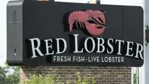 A Red Lobster restaurant is seen in Schaumburg, Ill., Monday, May 20, 2024. Red Lobster is seeking bankruptcy protection days after closing dozens of restaurants. A lawyer representing Red Lobster's Canadian operations says he will ask an Ontario court to recognize and enforce the chain's Chapter 11 bankruptcy in the U.S. THE CANADIAN PRESS/AP-Nam Y. Huh