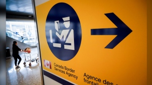 A panel of United Nations experts say Canada is failing to ensure equitable justice, citing trial delays and problems with initiatives meant to lower the rate of Indigenous people behind bars. A Canada Border Services Agency (CBSA) sign is seen in Calgary, Alta., Thursday, Aug. 1, 2019. THE CANADIAN PRESS/Jeff McIntosh
Jeff McIntosh
