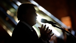 Former President Donald Trump speaks during a news conference at Trump Tower, Friday, May 31, 2024, in New York. (AP Photo/Julia Nikhinson)
