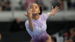 Skye Blakely competes on the floor during the U.S. Gymnastics Championships, Friday, May 31, 2024, in Fort Worth, Texas. (AP Photo/Jim Cowsert)