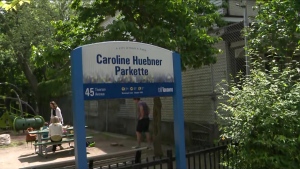 Caroline Huebner Parkette officially unveiled