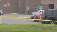 One person is dead after five people were shot in the parking lot of a high school in Rexdale on Sunday night.