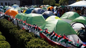 Divide over support of encampments