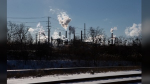 Ontario has created new rules specifically for one Sarnia, Ont., plastics plant to try to ensure it stops emitting high levels of benzene that have affected a neighbouring First Nation for years. A petrochemical plant is seen in Sarnia, Ont., Wednesday, Jan. 26, 2022. THE CANADIAN PRESS/Chris Young