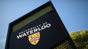 A University of Waterloo sign is shown in Waterloo, Ont., Wednesday, June 28, 2023. THE CANADIAN PRESS/Nick Iwanyshyn

