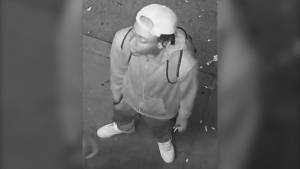 A suspect wanted in connection with a May 31 assault near Eglinton Avenue East and Brimley Road is pictured in this image released by Toronto police. (Handout)