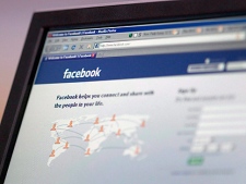 The social networking site Facebook login webpage is seen on a computer screen in Ottawa in this August 27, 2009 file photo.(THE CANADIAN PRESS/Adrian Wyld)