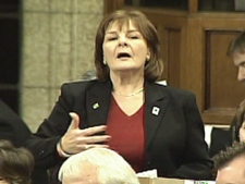 Ontario NDP MP Irene Mathyssen speaks during question period in the House of Commons in Ottawa on Wednesday, Dec. 5, 2007.