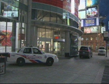 The scene outside the Eaton Centre early Sunday, June 3, 2012. 