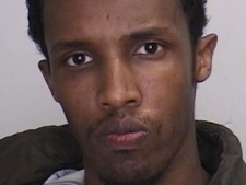 Sharmake Abdi, 26, is wanted in a homicide investigation. (Image courtesy of Toronto police)