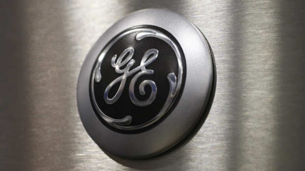The General Electric logo.