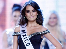 Miss Mexico Jimena  Navarrete competes in the evening gown competition during the Miss Universe pageant, Monday, Aug. 23, 2010 in Las Vegas. Navarrete was later crowned Miss Universe 2010. (AP Photo/Isaac Brekken)