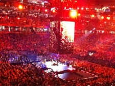 Thousands of students gather at the ACC for We Day in Toronto, Thursday, Sept. 30, 2010.