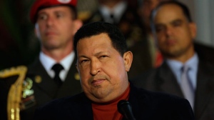 Hugo Chavez ducks questions