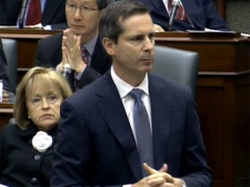 Ontario Premier Dalton McGuinty stands during question period at Queen's Park in Toronto, Tuesday, Oct. 5, 2010.